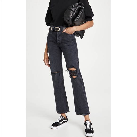 Worn 2x - AGOLDE Midrise Vintage Straight Jeans - Picture 7 of 7